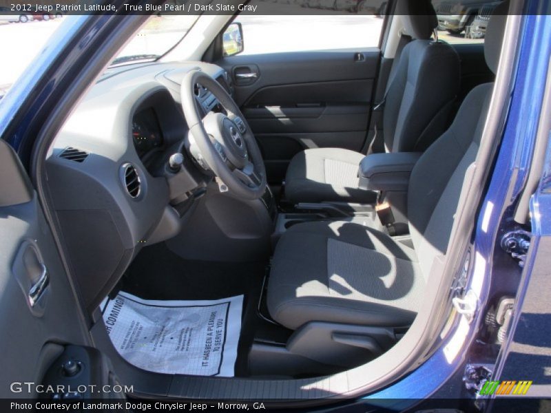 True Blue Pearl / Dark Slate Gray 2012 Jeep Patriot Latitude