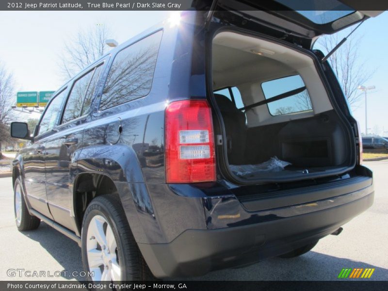True Blue Pearl / Dark Slate Gray 2012 Jeep Patriot Latitude