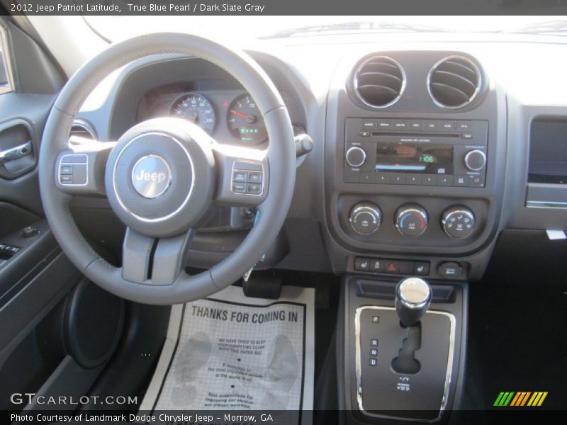 True Blue Pearl / Dark Slate Gray 2012 Jeep Patriot Latitude