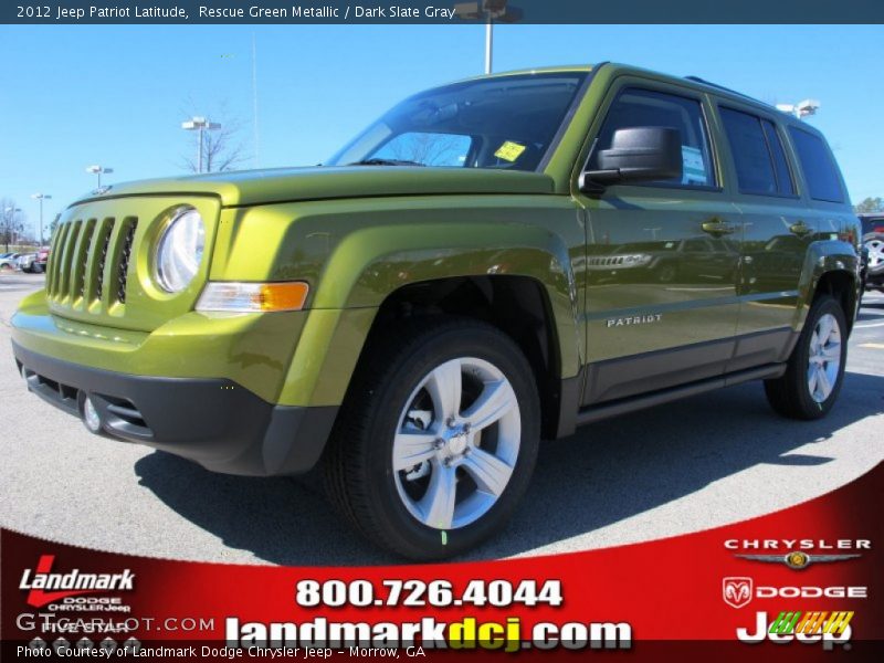Rescue Green Metallic / Dark Slate Gray 2012 Jeep Patriot Latitude