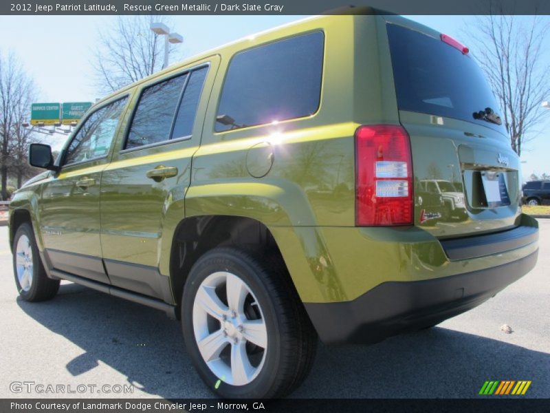 Rescue Green Metallic / Dark Slate Gray 2012 Jeep Patriot Latitude