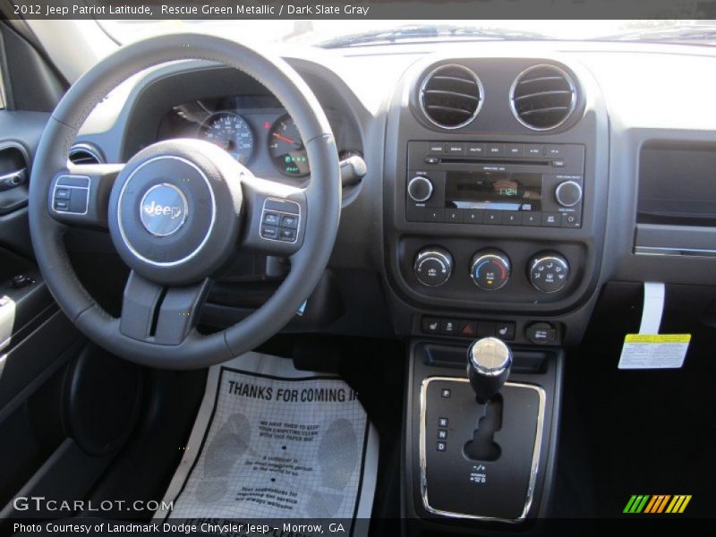 Rescue Green Metallic / Dark Slate Gray 2012 Jeep Patriot Latitude