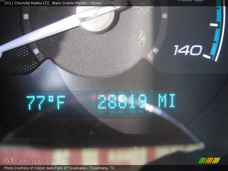 Black Granite Metallic / Ebony 2011 Chevrolet Malibu LTZ