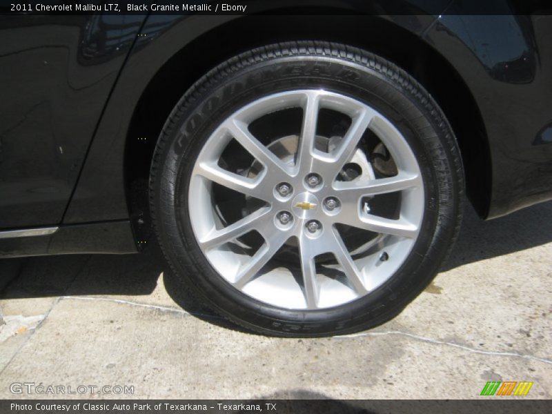 Black Granite Metallic / Ebony 2011 Chevrolet Malibu LTZ