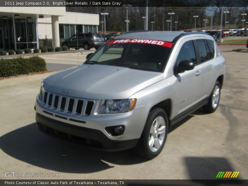 Bright Silver Metallic / Dark Slate Gray 2011 Jeep Compass 2.0