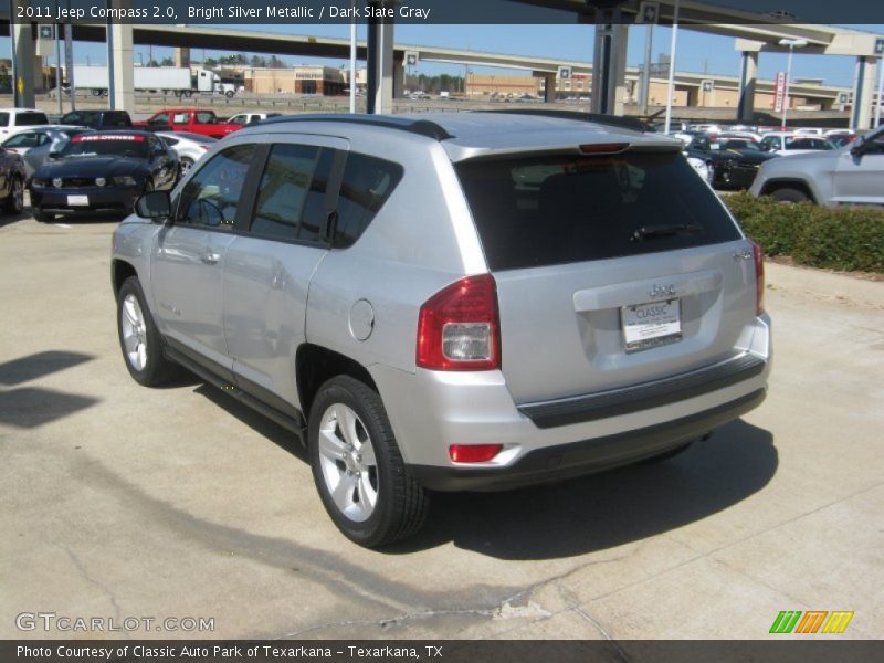 Bright Silver Metallic / Dark Slate Gray 2011 Jeep Compass 2.0
