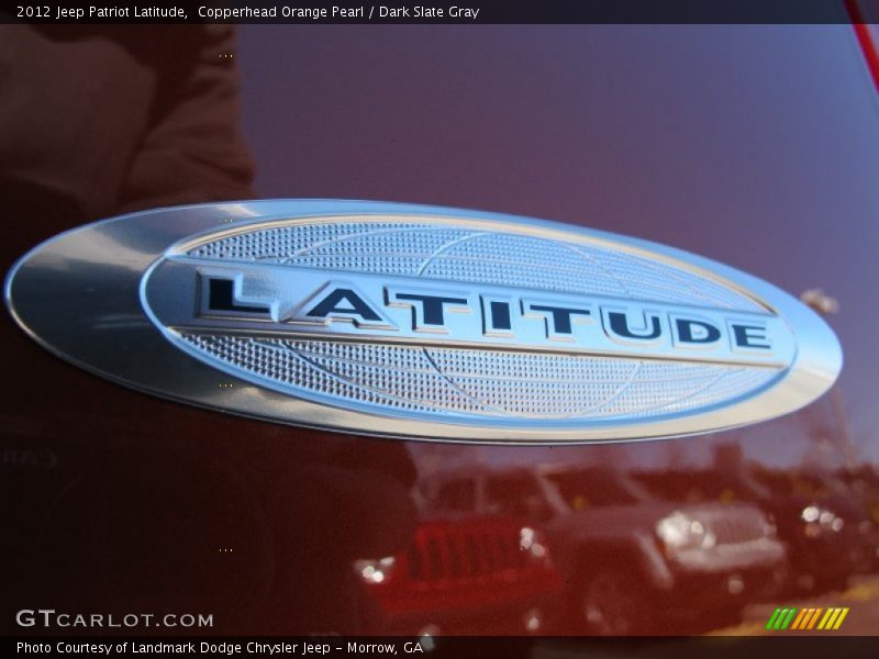 Copperhead Orange Pearl / Dark Slate Gray 2012 Jeep Patriot Latitude