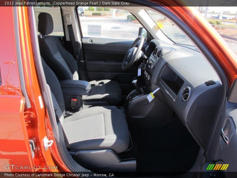 Copperhead Orange Pearl / Dark Slate Gray 2012 Jeep Patriot Latitude