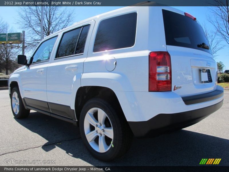 Bright White / Dark Slate Gray 2012 Jeep Patriot Latitude