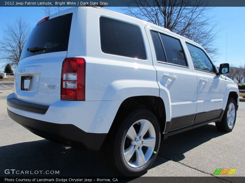 Bright White / Dark Slate Gray 2012 Jeep Patriot Latitude