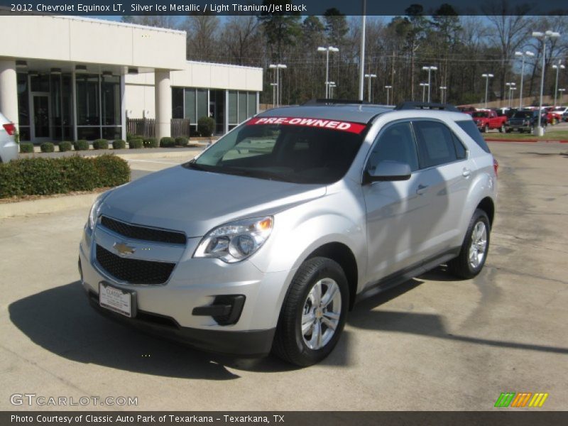 Silver Ice Metallic / Light Titanium/Jet Black 2012 Chevrolet Equinox LT