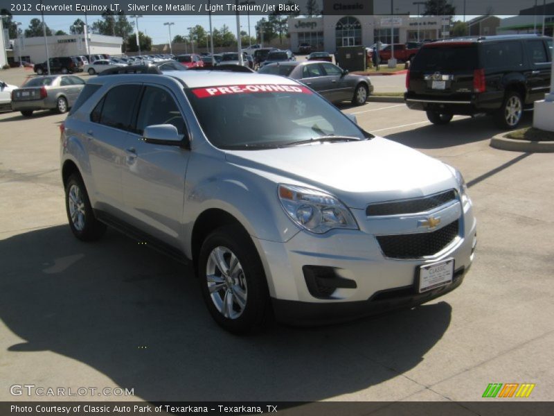 Silver Ice Metallic / Light Titanium/Jet Black 2012 Chevrolet Equinox LT