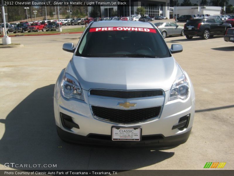 Silver Ice Metallic / Light Titanium/Jet Black 2012 Chevrolet Equinox LT