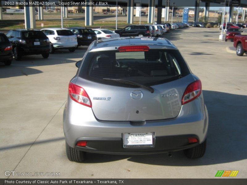 Liquid Silver Metallic / Black 2012 Mazda MAZDA2 Sport