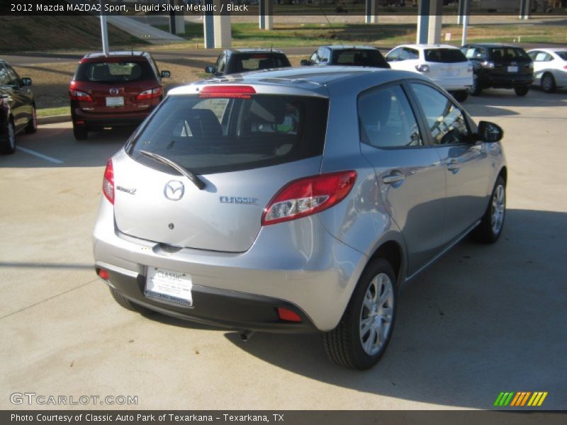 Liquid Silver Metallic / Black 2012 Mazda MAZDA2 Sport