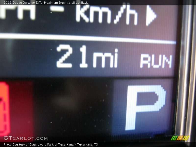 Maximum Steel Metallic / Black 2012 Dodge Durango SXT