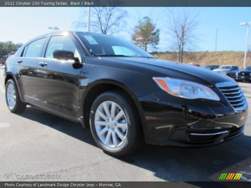 Black / Black 2012 Chrysler 200 Touring Sedan