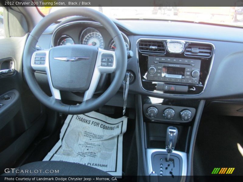 Black / Black 2012 Chrysler 200 Touring Sedan