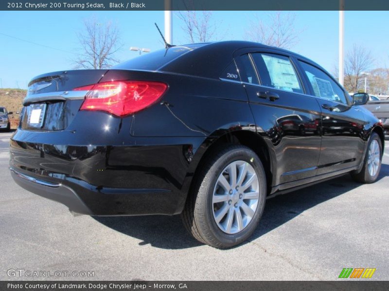 Black / Black 2012 Chrysler 200 Touring Sedan