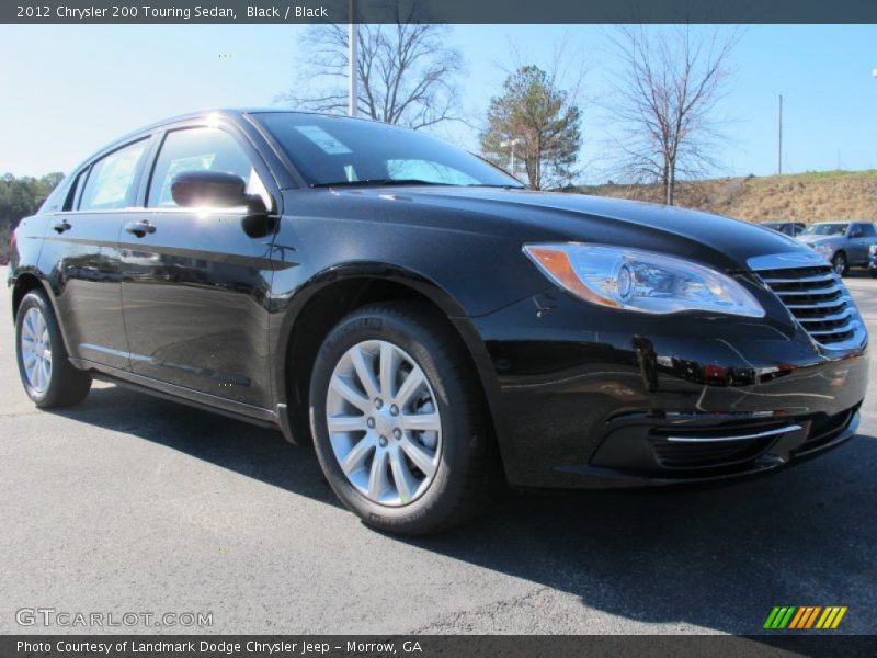 Black / Black 2012 Chrysler 200 Touring Sedan