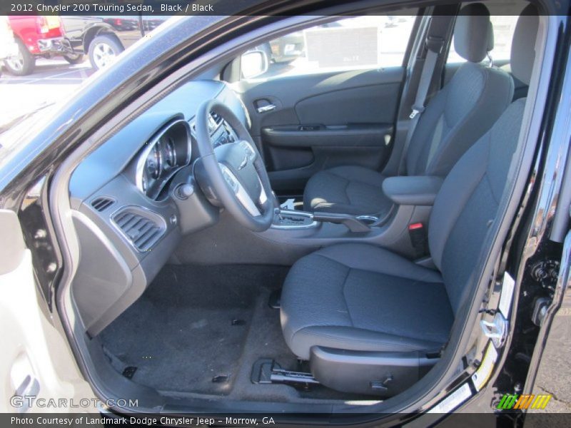 Black / Black 2012 Chrysler 200 Touring Sedan