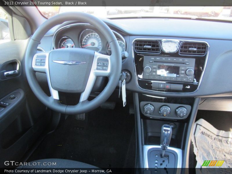 Black / Black 2012 Chrysler 200 Touring Sedan