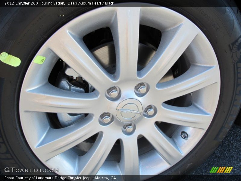 Deep Auburn Pearl / Black 2012 Chrysler 200 Touring Sedan