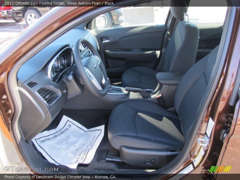 Deep Auburn Pearl / Black 2012 Chrysler 200 Touring Sedan