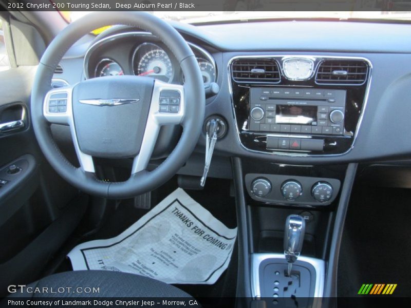 Deep Auburn Pearl / Black 2012 Chrysler 200 Touring Sedan