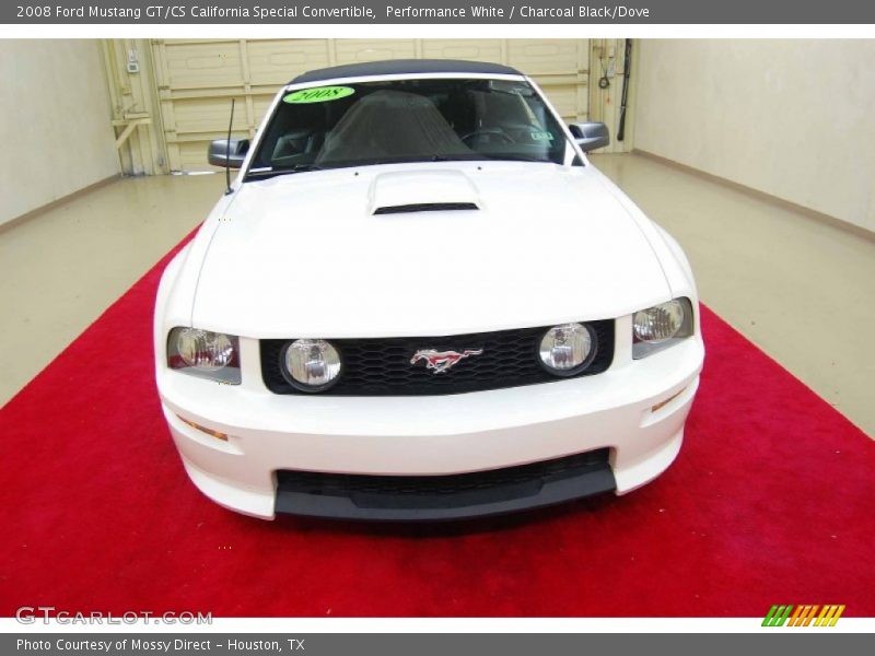 Performance White / Charcoal Black/Dove 2008 Ford Mustang GT/CS California Special Convertible