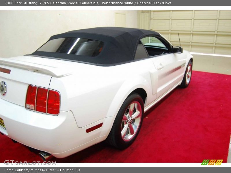 Performance White / Charcoal Black/Dove 2008 Ford Mustang GT/CS California Special Convertible