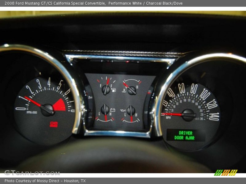 Performance White / Charcoal Black/Dove 2008 Ford Mustang GT/CS California Special Convertible