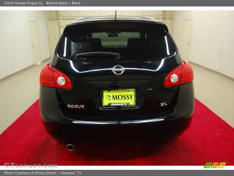 Wicked Black / Black 2009 Nissan Rogue SL