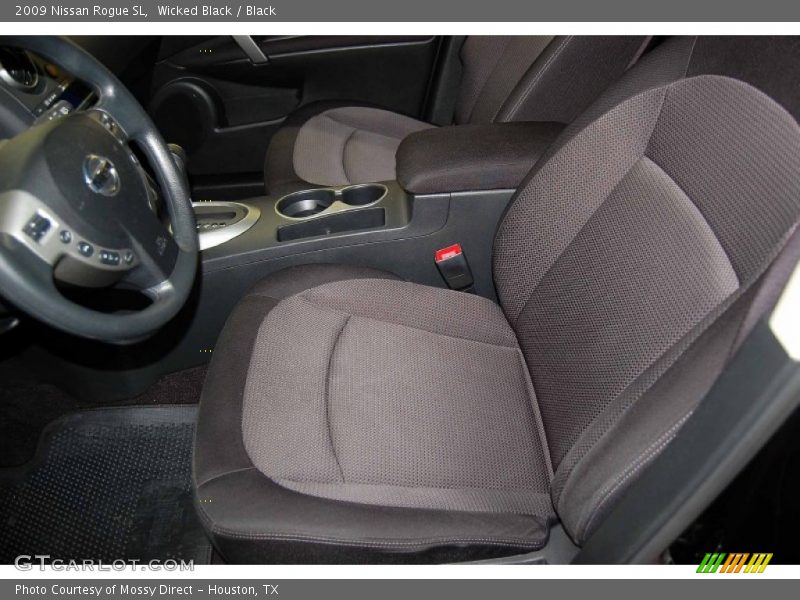 Wicked Black / Black 2009 Nissan Rogue SL