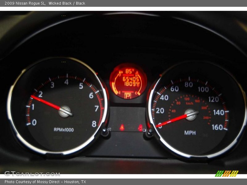Wicked Black / Black 2009 Nissan Rogue SL