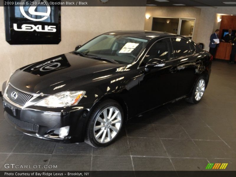 Obsidian Black / Black 2009 Lexus IS 250 AWD