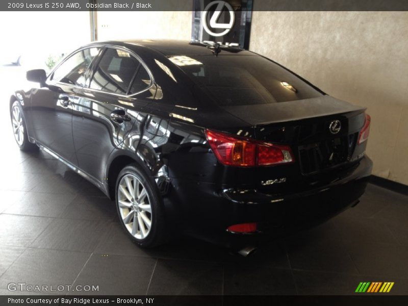 Obsidian Black / Black 2009 Lexus IS 250 AWD