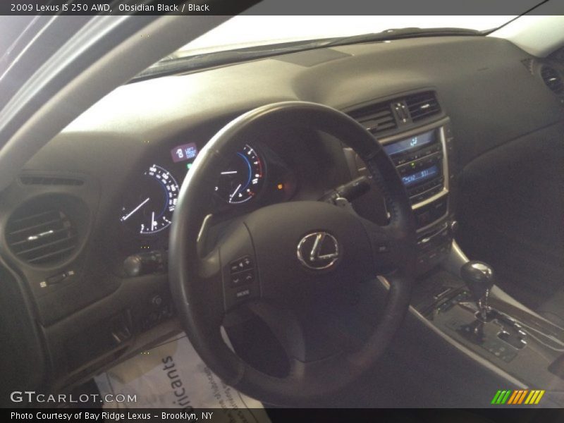 Obsidian Black / Black 2009 Lexus IS 250 AWD