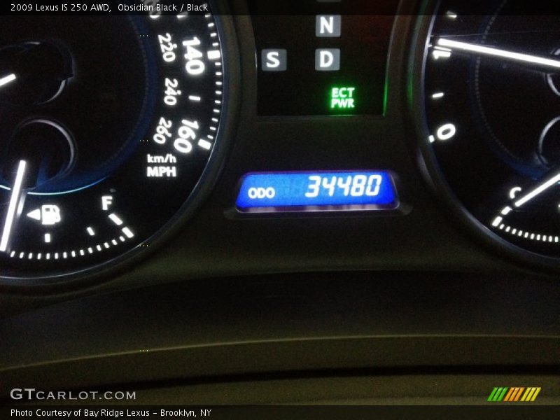 Obsidian Black / Black 2009 Lexus IS 250 AWD