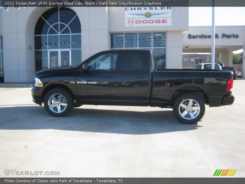 Black / Dark Slate Gray/Medium Graystone 2012 Dodge Ram 1500 Express Quad Cab