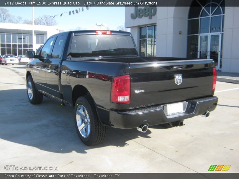 Black / Dark Slate Gray/Medium Graystone 2012 Dodge Ram 1500 Express Quad Cab