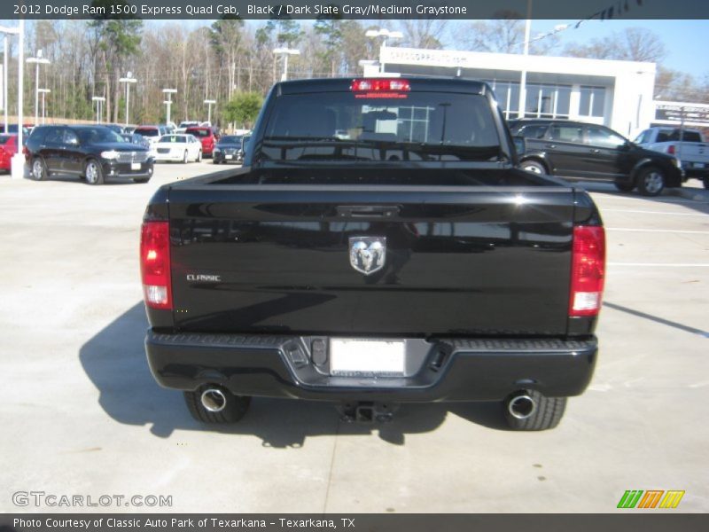 Black / Dark Slate Gray/Medium Graystone 2012 Dodge Ram 1500 Express Quad Cab