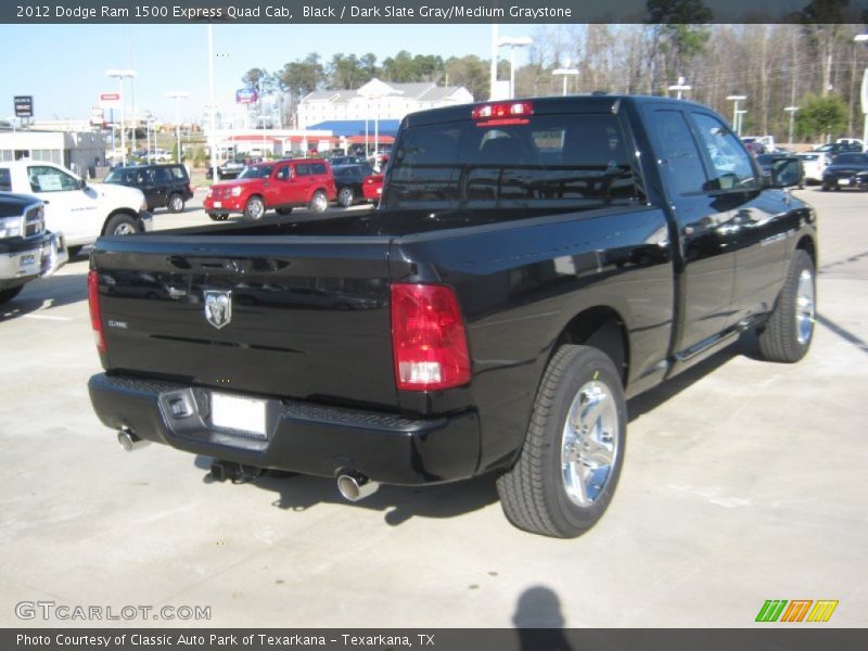 Black / Dark Slate Gray/Medium Graystone 2012 Dodge Ram 1500 Express Quad Cab