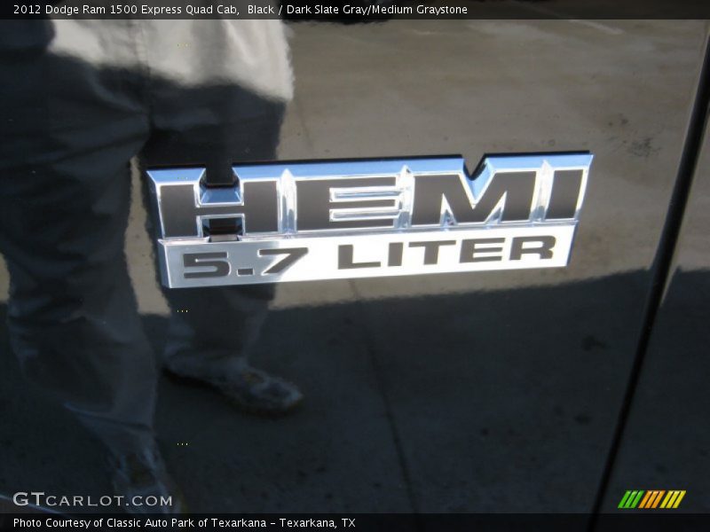 Black / Dark Slate Gray/Medium Graystone 2012 Dodge Ram 1500 Express Quad Cab
