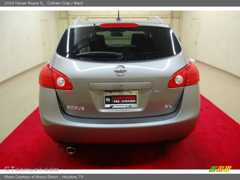 Gotham Gray / Black 2009 Nissan Rogue SL