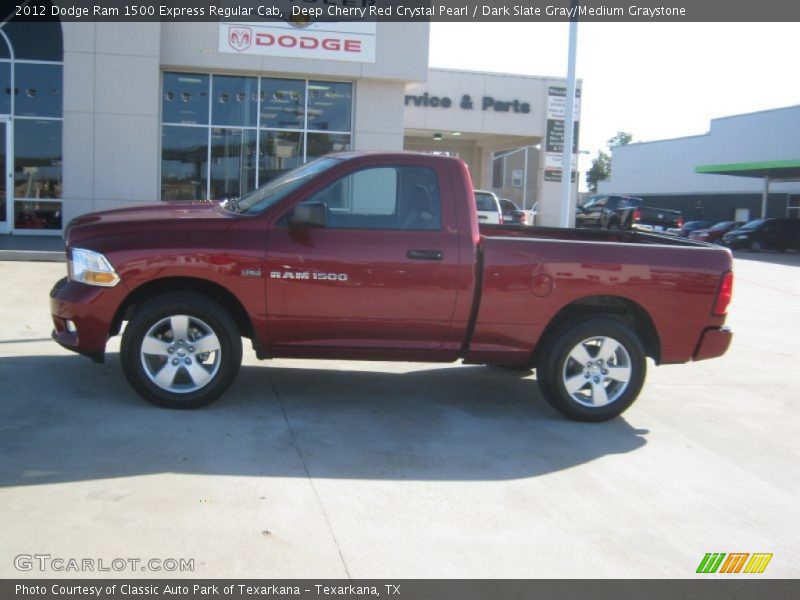 Deep Cherry Red Crystal Pearl / Dark Slate Gray/Medium Graystone 2012 Dodge Ram 1500 Express Regular Cab