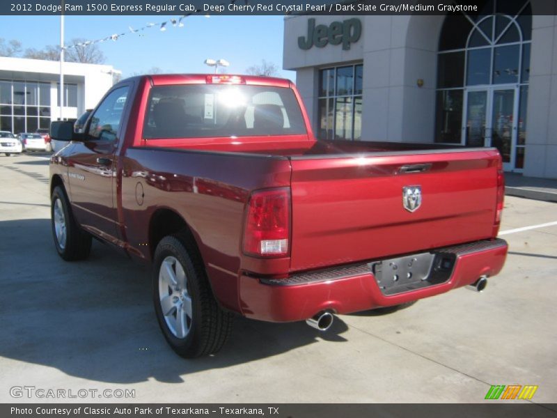 Deep Cherry Red Crystal Pearl / Dark Slate Gray/Medium Graystone 2012 Dodge Ram 1500 Express Regular Cab