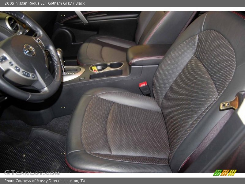 Gotham Gray / Black 2009 Nissan Rogue SL