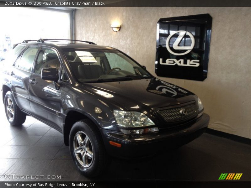 Graphite Gray Pearl / Black 2002 Lexus RX 300 AWD