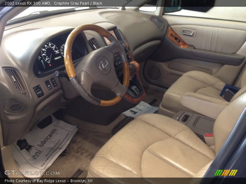 Graphite Gray Pearl / Black 2002 Lexus RX 300 AWD